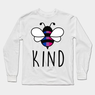 Be Kind Bisexual Bee Gay Pride LGBT Rainbow Long Sleeve T-Shirt